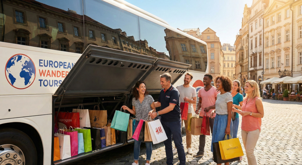otobus bagaj alisveris posetleri turist